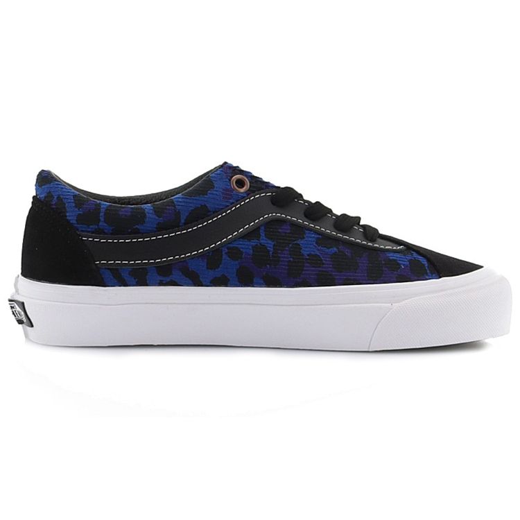 Vans Bold Ni Тканевый Леопардовый Принт Животный Узор Повседневные Спортивные Холщовые Прочные Легкие Низкие Кеды Женские кроссовки Темно-синий VN0A5DYA8H8