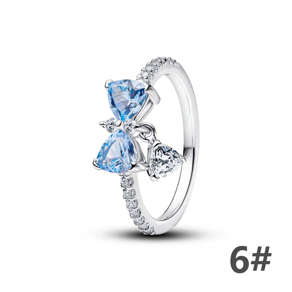 925 Silver Luxury Golden Sexy Butterfly Stud Earrings Rings Heart Bow Style Bracelet Pendant Necklace Flower Woman Fine Jewelry