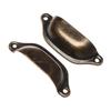 Shell Shape Antique Brass Dresser Furniture Wardrobe Pulls Cabinet Pulls Door Handle Drawer Knob