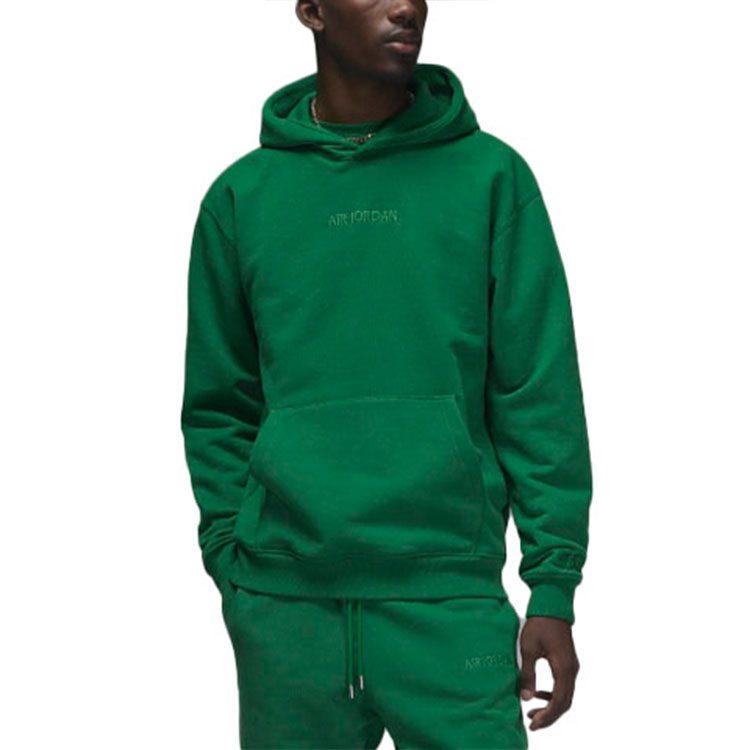 Jordan Wordmark Sweatshirts Men's Pine Green Hooded Moderate Regular FJ1967-302