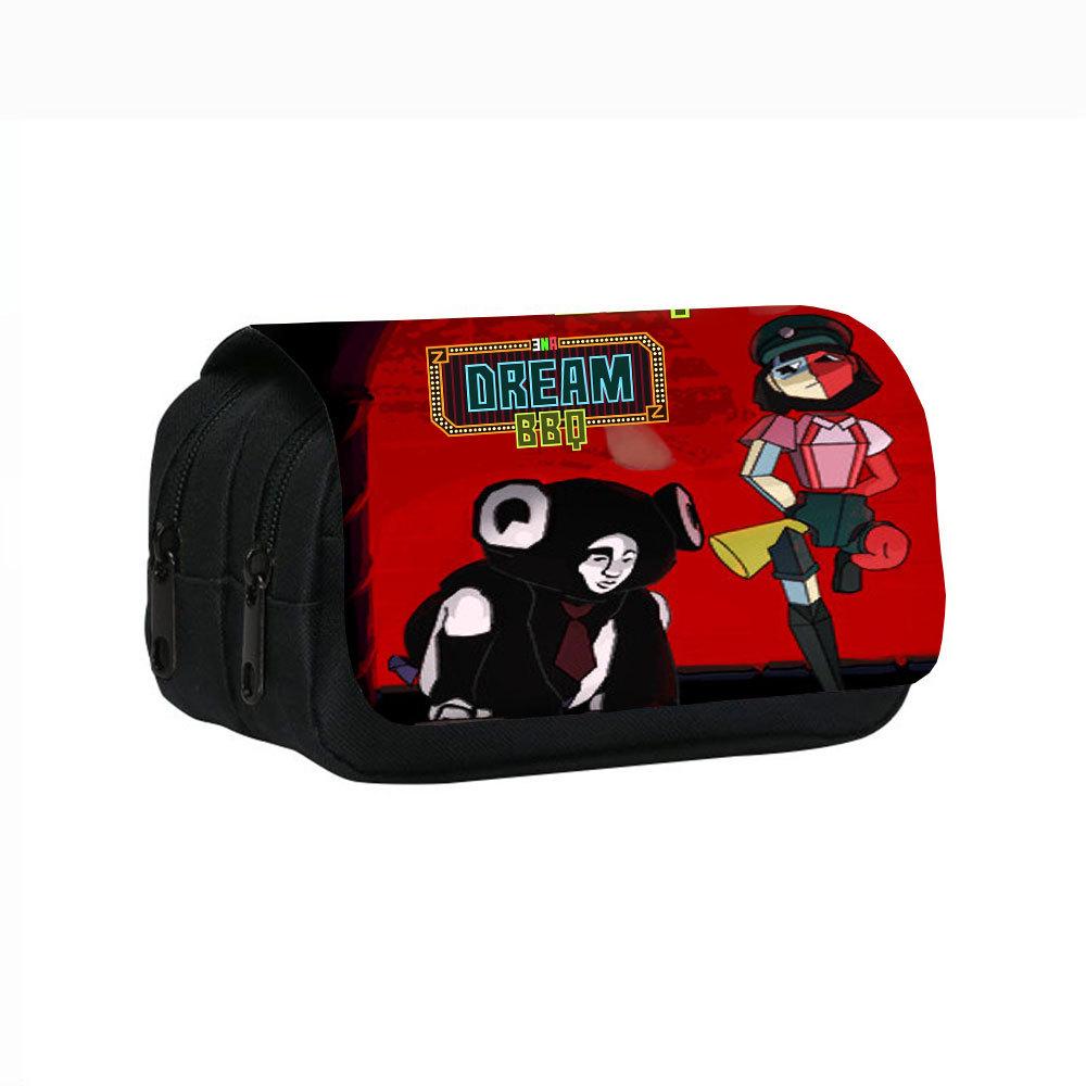 Fantasy BBQ Double-Layer Pencil Case for Students | ENA Stationery Bag