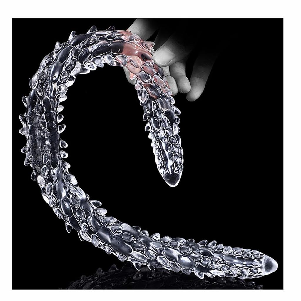 Tsukitoy Long Anal Double Headed Long Irregular Shape Expansion Dildo for Men and Different Thickness Dildo Anal Can Be Used At the Same Anal Plug