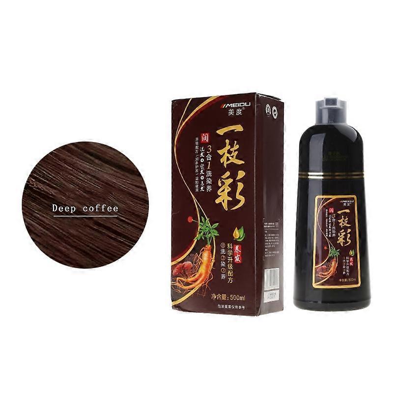 Hair Nourishing Shampoo for White Gray Hair Coverage Easy to Use 500ml