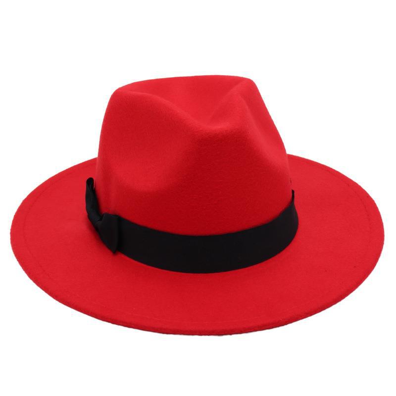 Винтажный цилиндр, бабочка, костюм, джазовая шляпа, мужская и женская, иностранная фетровая шляпа, шляпа Хепберн из твида