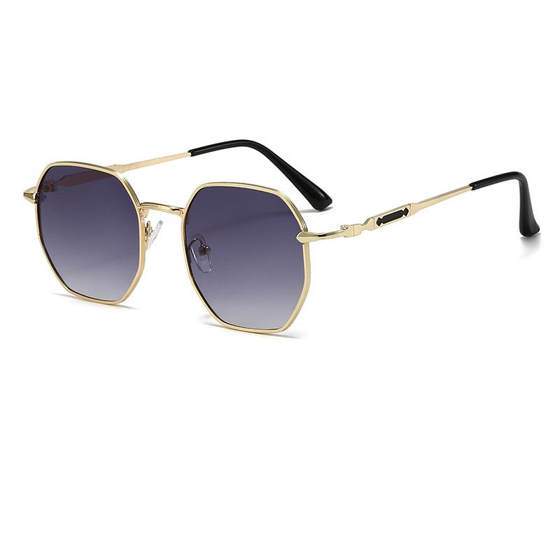 Retro Polygon Sunglasses For Women Men Gradient Lenses Designer Fashion Goggle Tea Sun Glasses Trend Shades Outside Eyewear 2026
