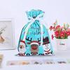 Christmas Gift Bag Pouches Extra Large New Year Gift Candy Bags Laser Printing For Christmas Package Decoration PE Xmas Bag