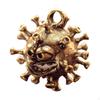 Brass Sea Urchin Ornament Statue Collection Desktop Miniature Figurine for Home or Office