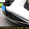 Для Hyundai Tucson NX4 Декоративная накладка на нижнюю часть переднего бампера автомобиля Отделка Аксессуары из нержавеющей стали Внешний вид