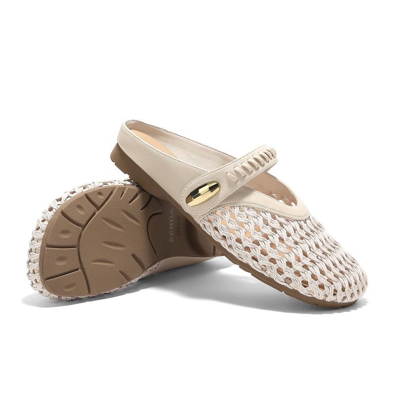 Senda Müller Women's 2026 Summer New Hollow Flat Casual Sandals WP092BH6