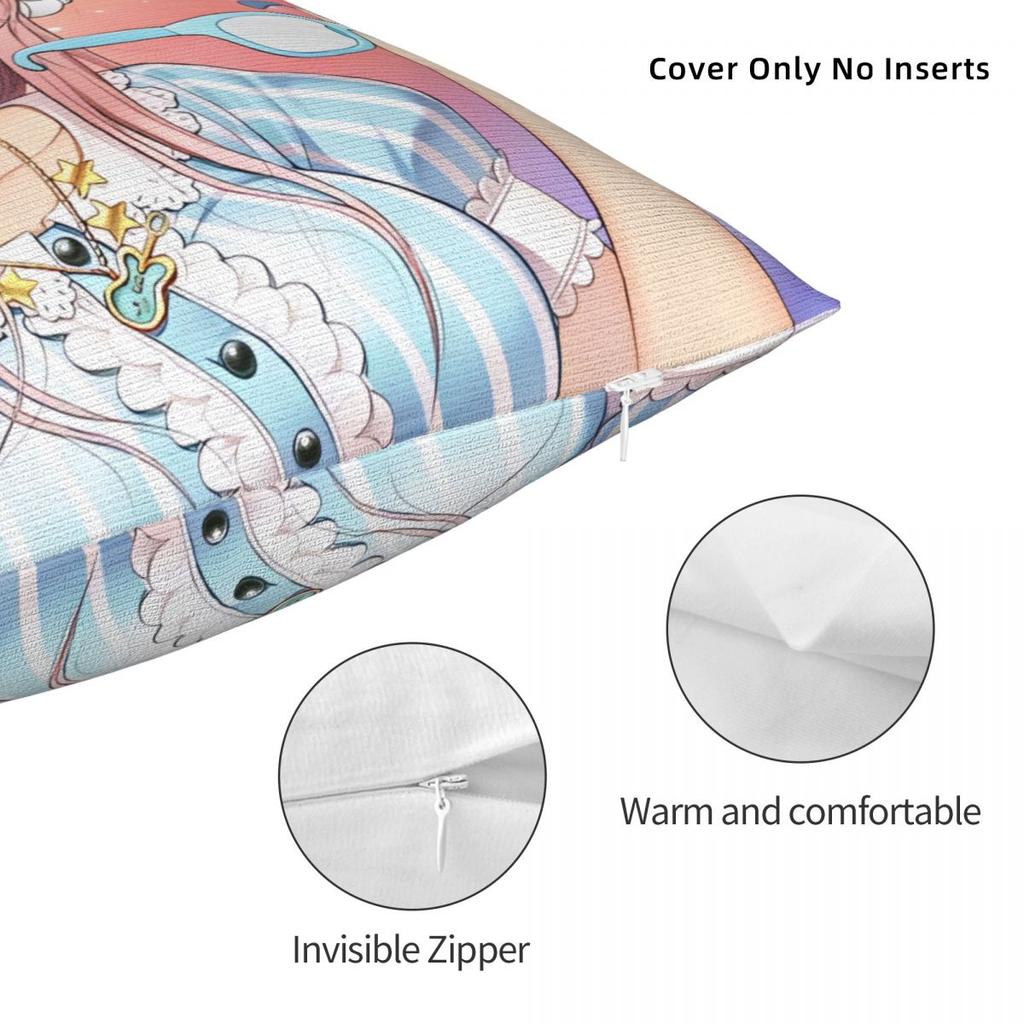 Pillow Cover Japanese Anime Super Sonico Custom Cushion Cover Novelty Pillow Case For Sofa Bedroom Home Decor Pillowcases