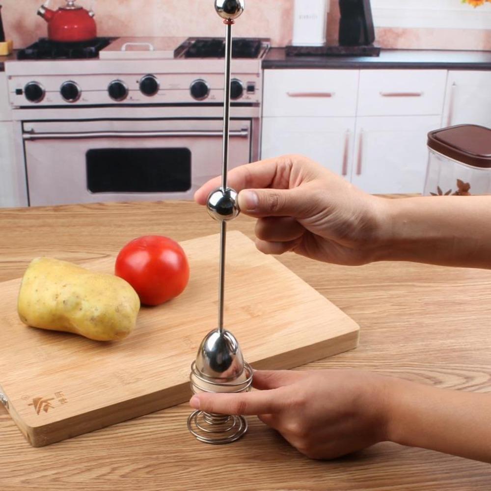 2 шт. Нержавеющая сталь Топпер для яиц Крэкер Практичный Венчик для яиц Открыватель для разбивания яиц Приготовление пищи