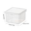 1pcs Portable Qtip Holder Travel Case Flosser Dispenser Travel Case Cotton Swab Jar Clear Acrylic Storage Box Canister Container