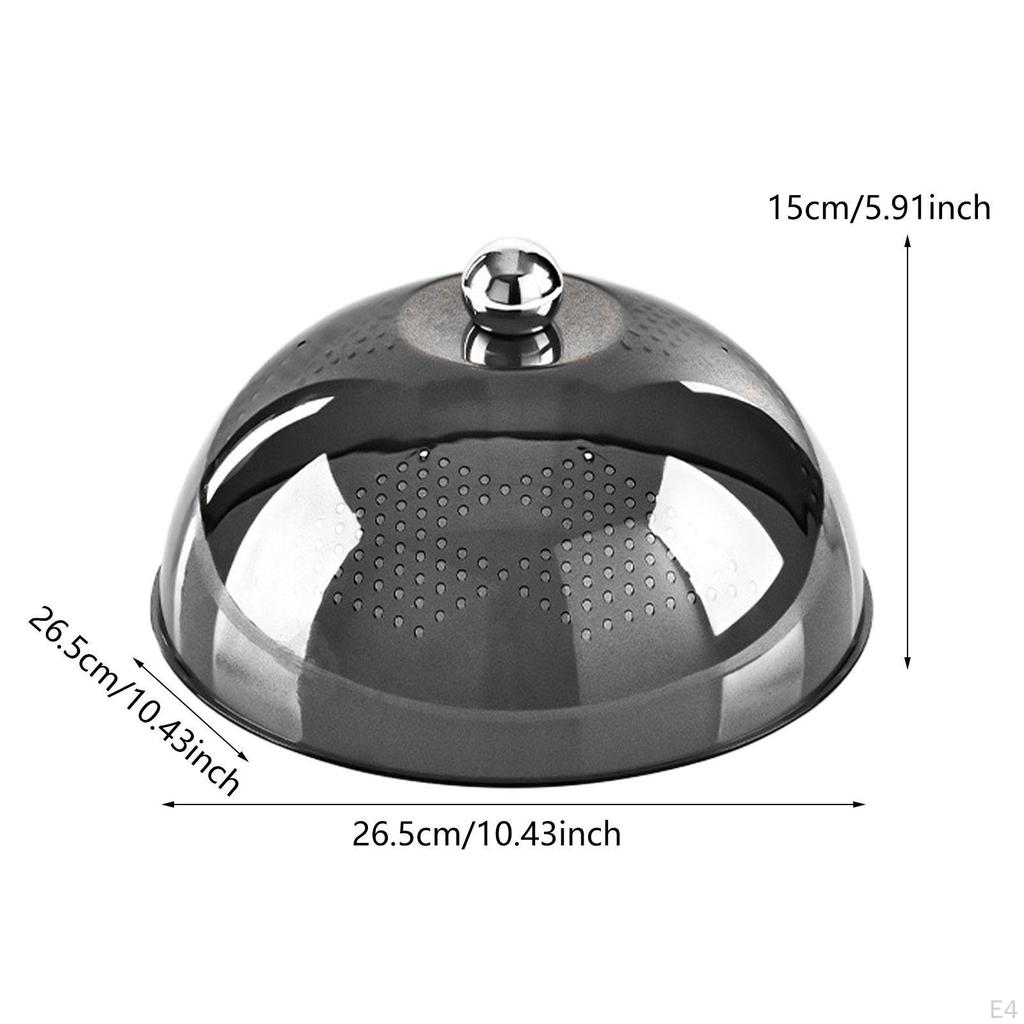 Крышка для десерта с маслом, крышка для еды, верхняя ручка, многоразовая купольная тарелка для торта, для тарелок на открытом воздухе