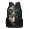 Детская сумка-портфель Школьная сумка для ученика Rapper 2pac певец Tupac Рисунок Школьные сумки для детей Девочек Мальчиков Подростков Школьные рюкзаки
