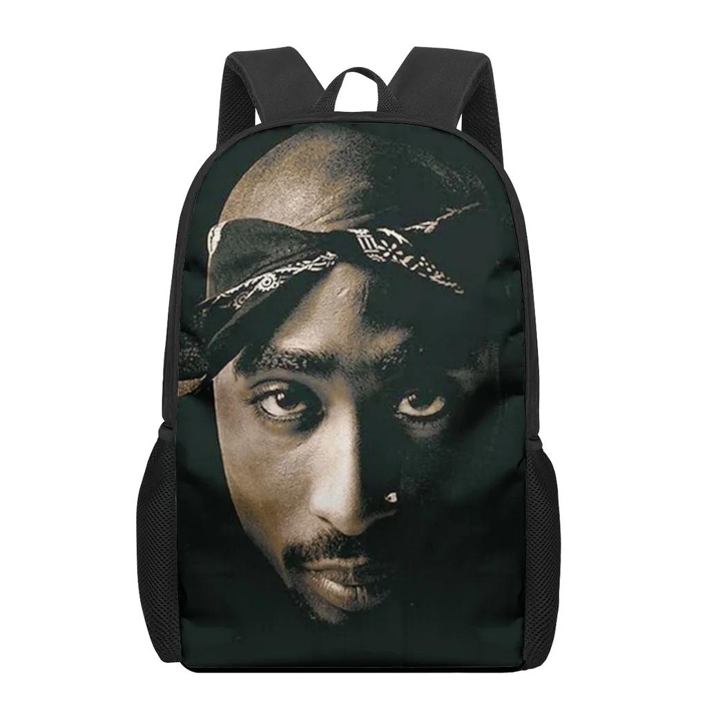 Детская сумка-портфель Школьная сумка для ученика Rapper 2pac певец Tupac Рисунок Школьные сумки для детей Девочек Мальчиков Подростков Школьные рюкзаки