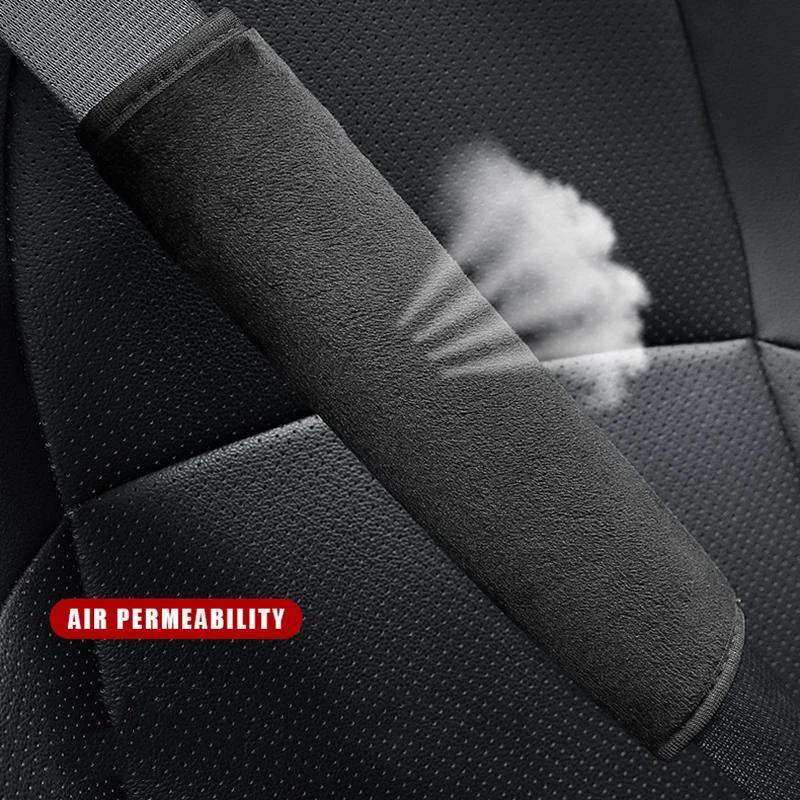 Универсальный автомобильный ремень безопасности, 2 шт., регулируемый чехол для ремня безопасности, наплечные ремни, автомобильные защитные накладки на плечи, автоаксессуары