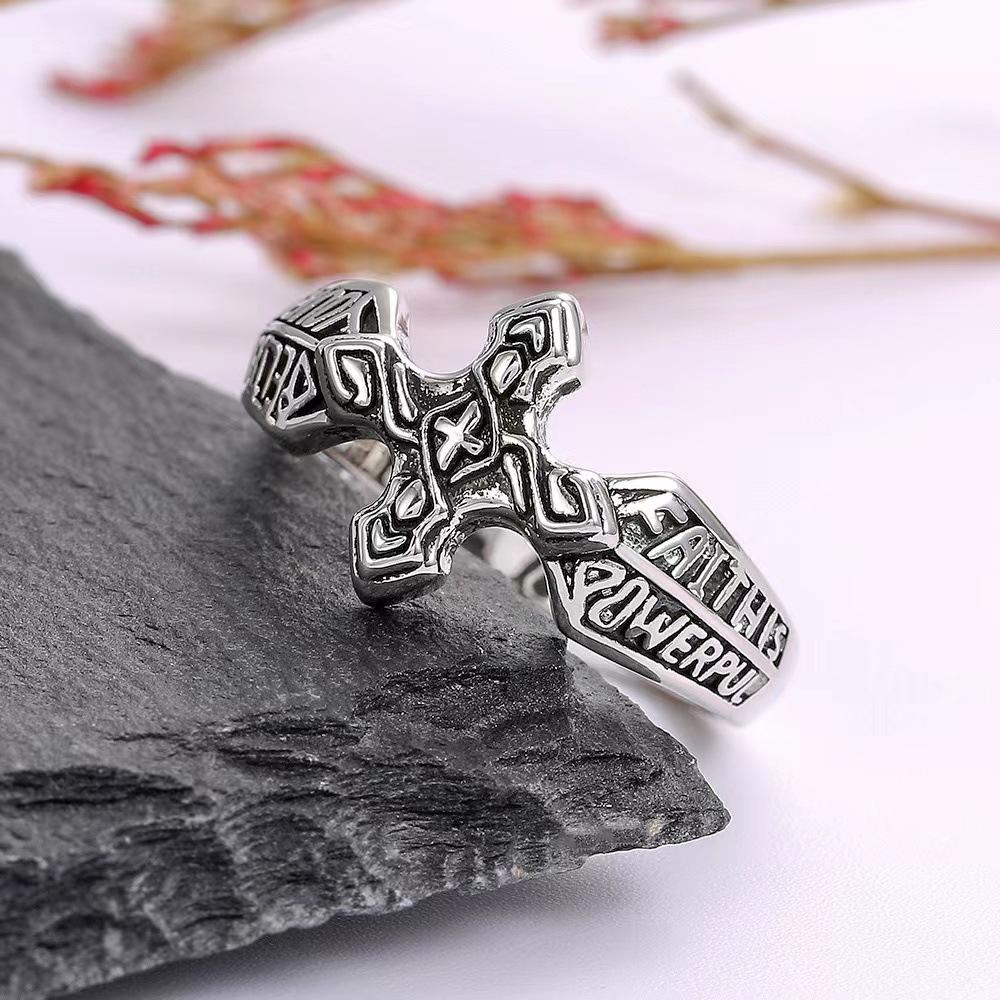JMXD-Vintage Мужское кольцо-крест, хипстерские панк-ювелирные изделия