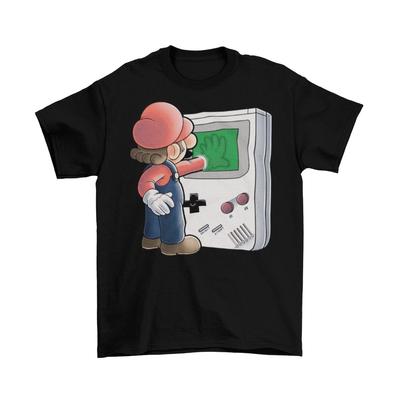 Nintendo Super Mario Brothers Gameboy Футболка Унисекс Хлопок Видеоигра Абсолютно новая