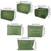 6-Piece Set Storage Bag Clothing Sorting Bag Luggage Suitcase Packing  for Travelling Luggage  Travel Storage Bag