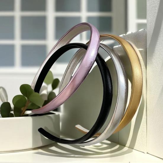 Регулируемая золотая повязка на голову Yousheng, обруч для волос из искусственной кожи, роскошная отделка, атласный материал, свадебная повязка для волос