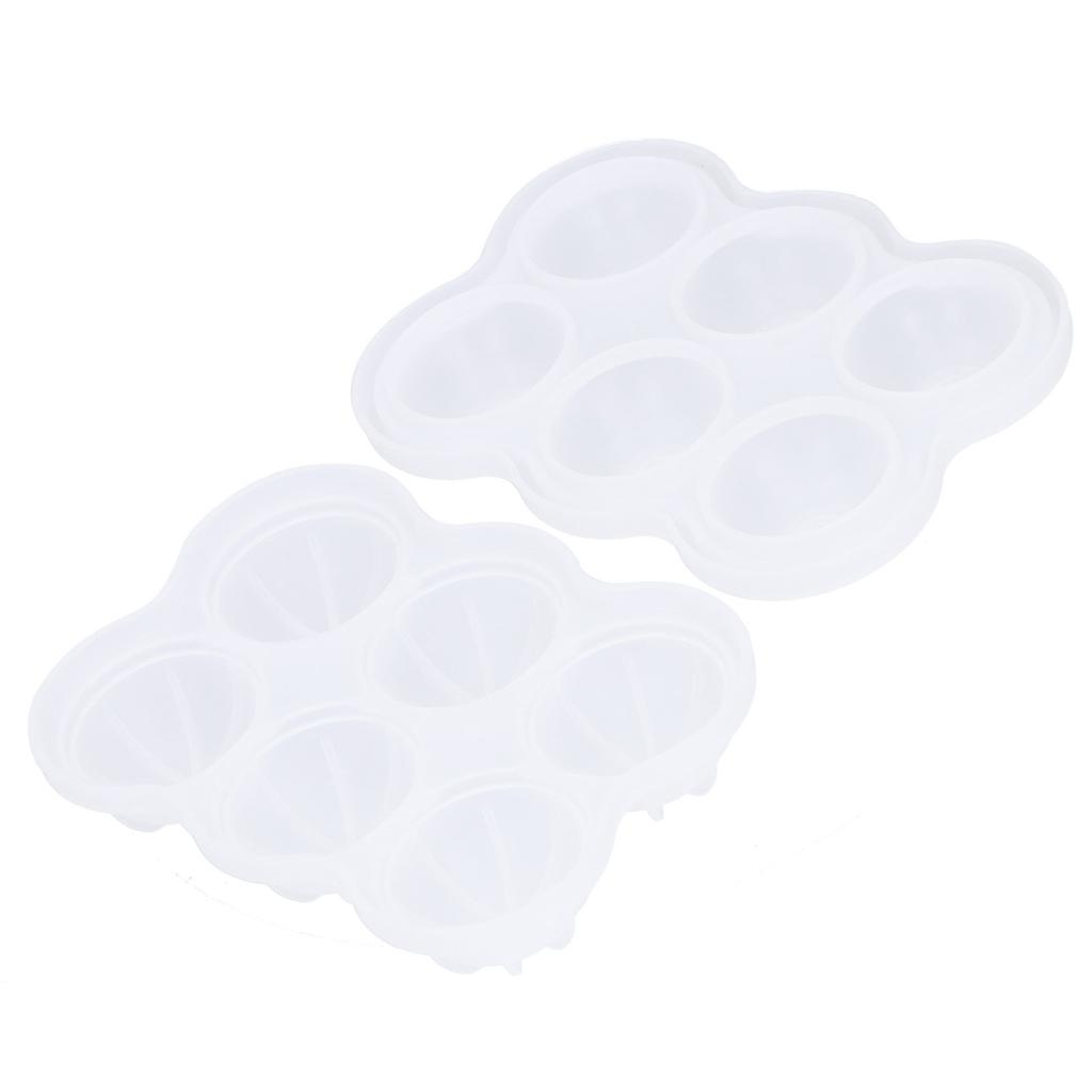 6‑Grid Silicone Ice Ball Mold with Leaking Hole Round Ice Tray for Kitchen Home Bar