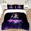 Cyberpunk Future City Print 3Pcs Bedding Setduvet Cover With 2 Bedropillowcase Home Birthday Gift