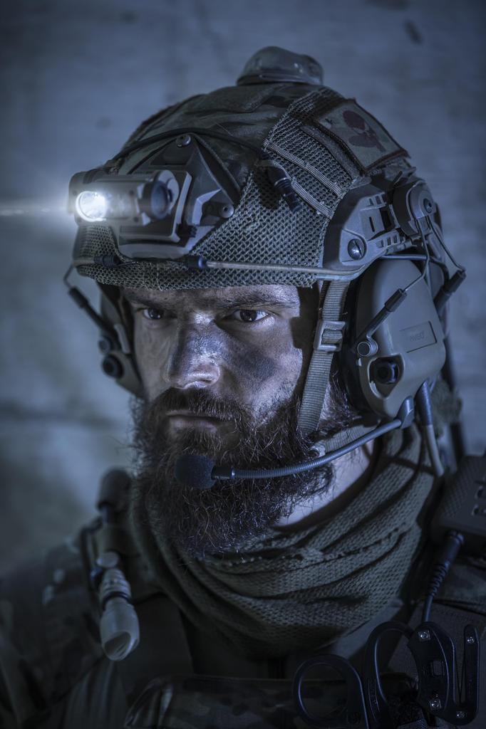 Streamlite Sidewinder Compact II Военный Одношлемный Шлем Крепление на Шлем или Голову 14516 (Без ремня)