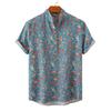 Сохраняйте прохладу и стильность с нашей мужской гавайской рубашкой с цветочным принтом — идеально подходит для пляжного отдыха и повседневной носки!