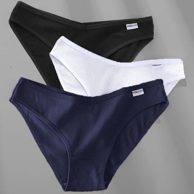 3 шт./компл. женские трусики, хлопковое нижнее белье, женские трусы, нижнее белье, сексуальные трусики с низкой талией для женщин, 6 сплошных цветов, M-4XL