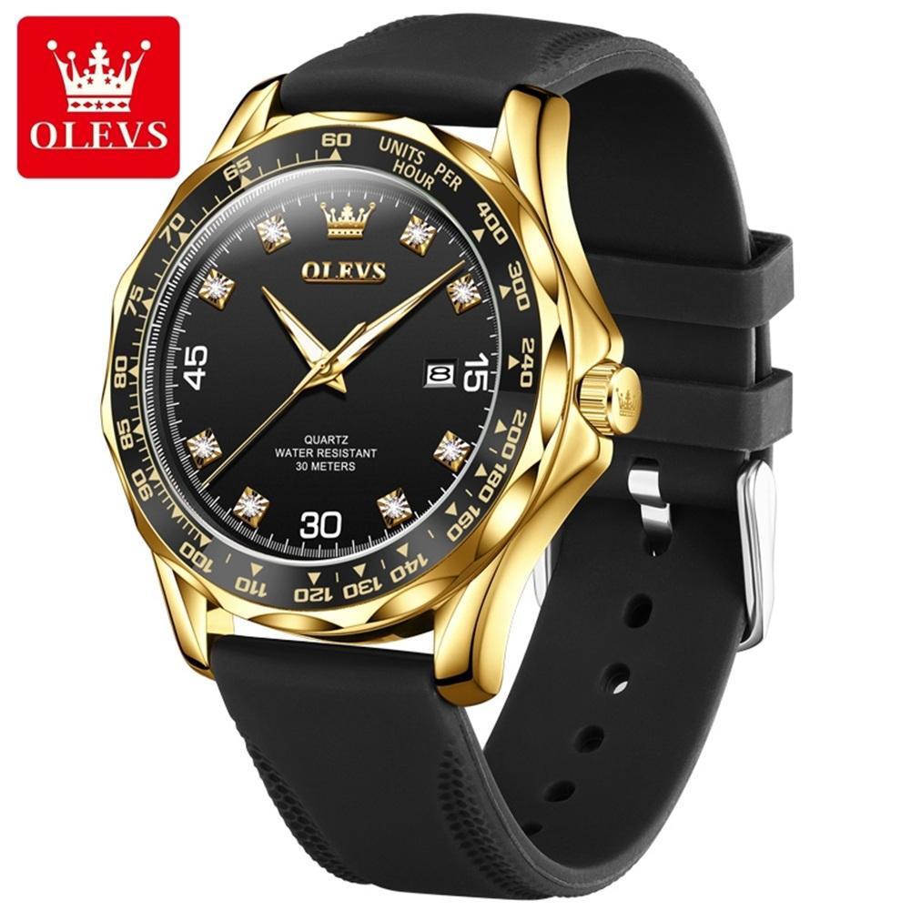 Новые лучшие мужские часы Green Water Ghost Кварцевые часы The Night Light Кожаный ремень