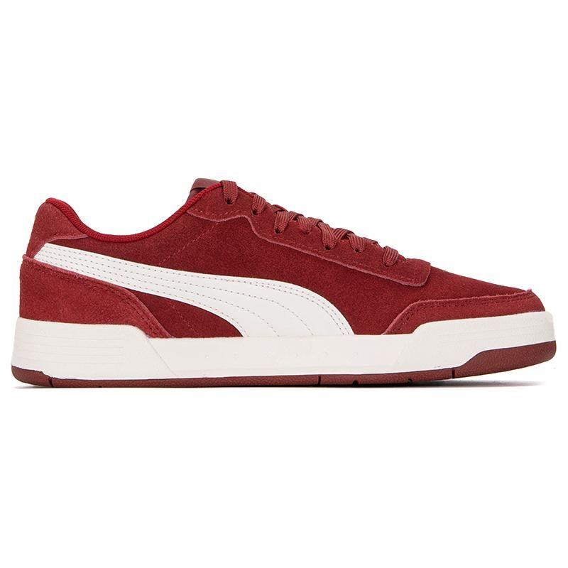Puma Кроссовки Caracal SD Низкие Красные Белые Кожаные Унисекс 37030425