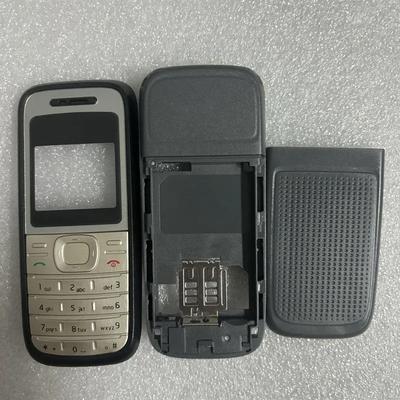 Чехол для Nokia 1200 1208 Полный Комплект Корпуса Мобильного Телефона Чехол Английская Клавиатура