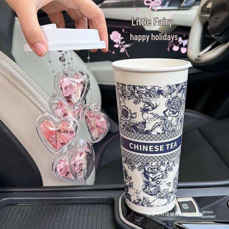 Goddess Festival Love Wind Chime Milk Tea Cup Gift for Couples and Best Friends