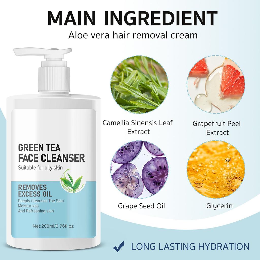 Green Tea Cleanser For Oily Skin Deep Cleansing Of The Skin200ML