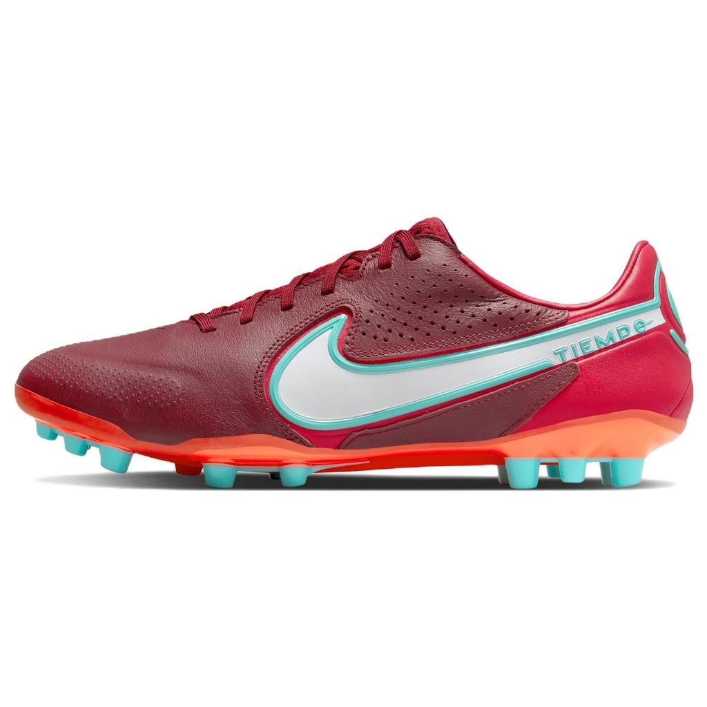 Nike Legend Essential Legend 9 Pro Lace AG (Резиновый короткий стержень) Нескользящая Прочная Поддержка Футбольные Бутсы Мужские футбольные бутсы Красно-Оранжевый DB0448-616