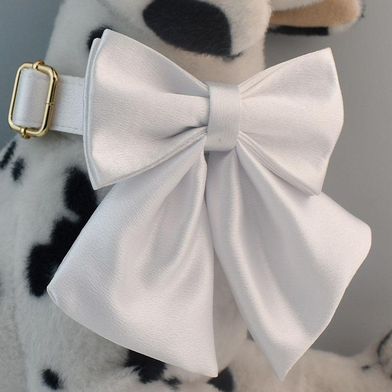 Белые шлейки персонализированные ошейники для щенков с бесплатным гравированным логотипом для собак, домашних животных, свадебные принадлежности Crystal01