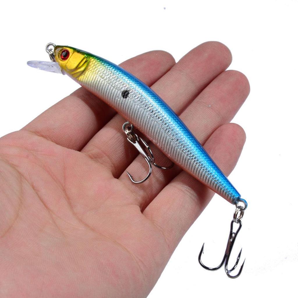 9.5cm/8.5g Minnow Lure, 10 Colors, Bionic Hard Plastic Fishing Bait