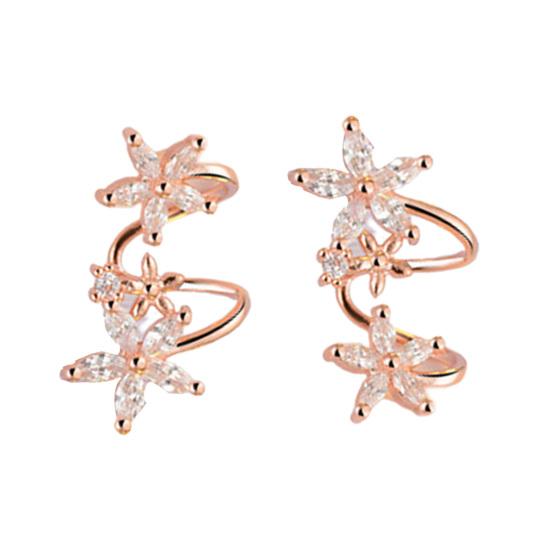 Шикарные женские зажимы для ушей, нестандартные, элегантные, декоративные