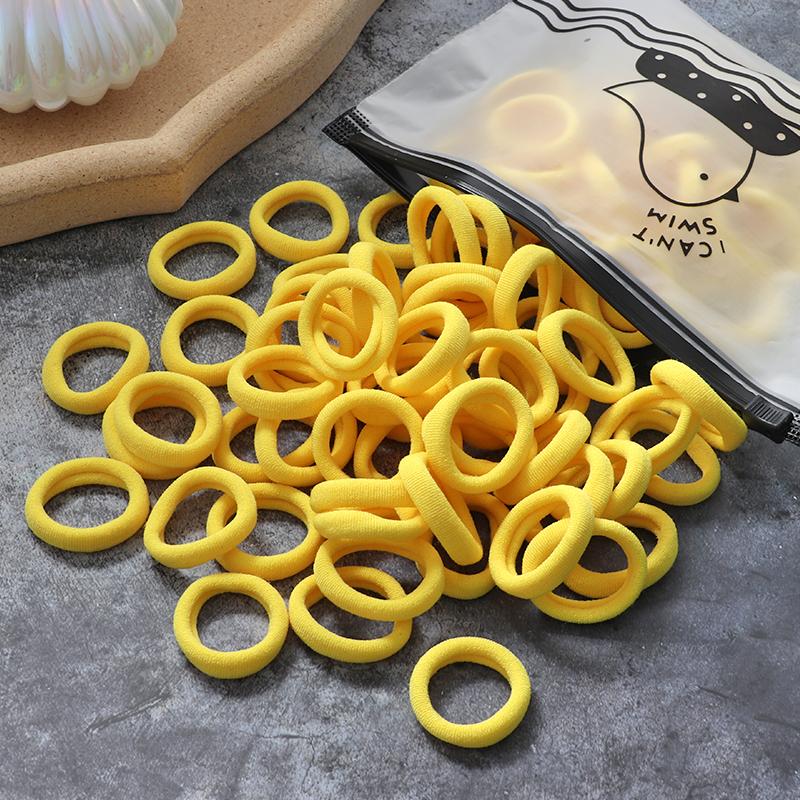 100 шт./компл., эластичные резинки для волос, повязка на голову, резинка для девочек, нейлоновые аксессуары для волос, головные уборы