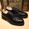 Мода Новинка Роскошный Бренд Мужская Повседневная Обувь Итальянская Кожа Толстая подошва Деловая Формальная Обувь Мода Взрослый Элегантный Мужской Обувь Оксфорды