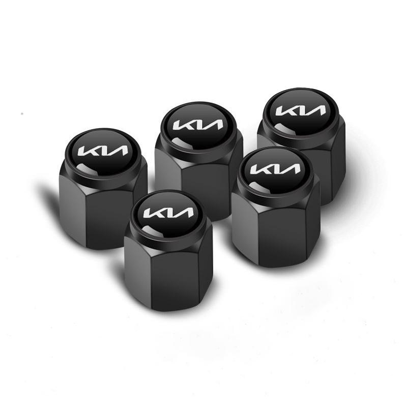 AANX1 5pcs Aluminum Car Tire Valve Caps Cover Theftproof Wheel Tyre Stem For Kia Rio Ceed Sportage Cerato Soul Sorento Picanto Optima