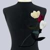 DIY Sew Tulip Brooch Pins Cloth Fabric Lapel Pins New Collar Flower