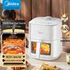 Midea Фритюрница с двойным нагревом и функцией жарки на свежем воздухе, 6,5 л, вилка CN (адаптер в комплекте)
