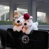 Автомобильная подвеска Kawaii Dog Doll Decorations Car Дворники автомобиля Переключатель поворотника Украшение Щенок Плюшевая кукла Подвеска-клатч Декор для салона автомобиля