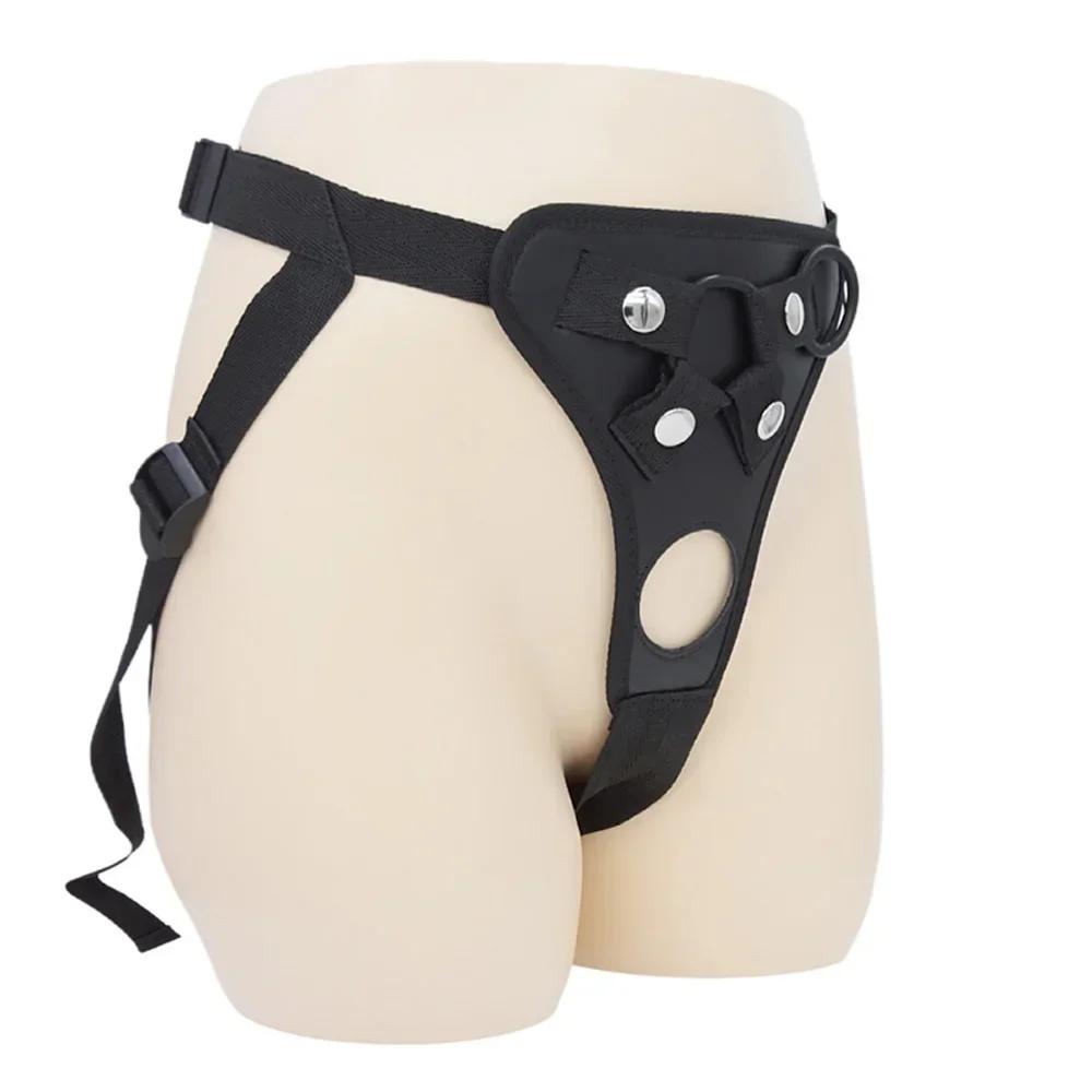 Реалистичные трусы-дилдо на ремешке, секс-игрушки для лесбийской пары, взрослый женский двойной дилдо, секс-игрушка, носимый ремень-бандаж, 18+ секс-товары