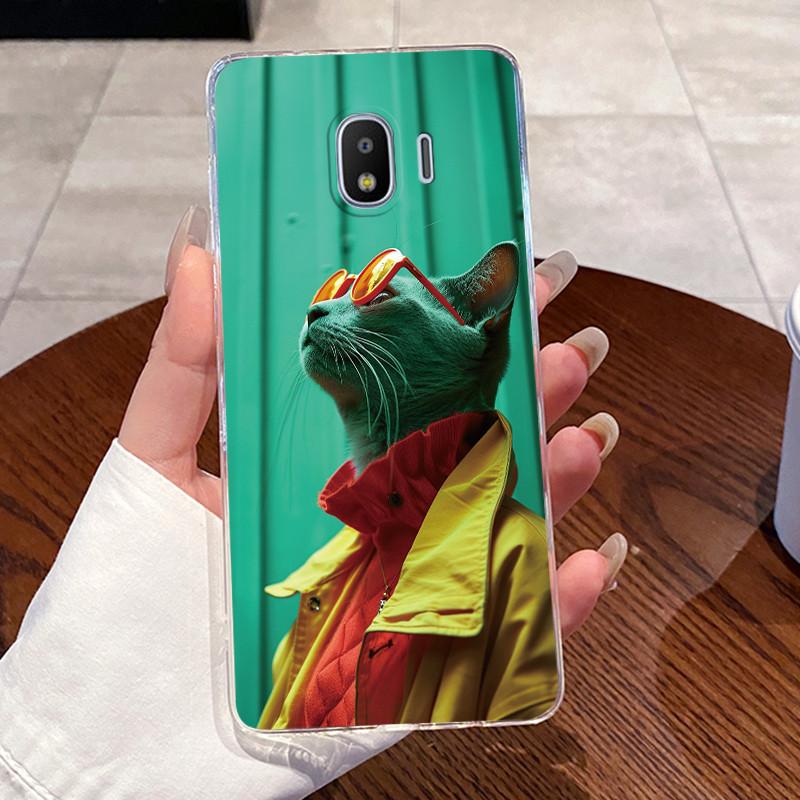 Чехол для Samsung J2 Pro 2018 SM-J250N Мягкий Силиконовый Эстетичный Милый Котик Чехол для Samsung Galaxy J2 Pro J2Pro Чехлы для Телефона Бампер