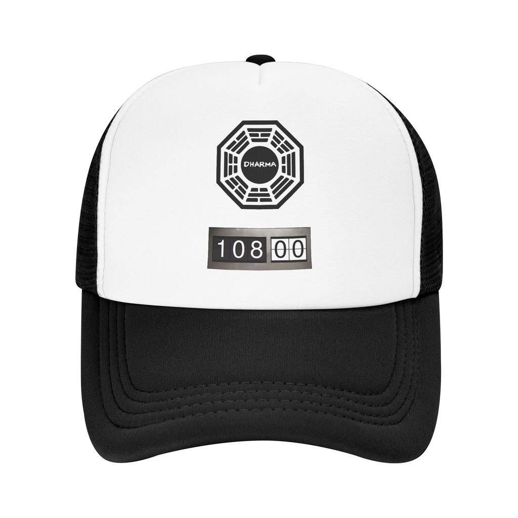 Dharma Initiative logo with The Swan Countdown Sports And Fitness Baseball cap Fine WorkUnisexship Couple Baseball Cap