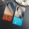 Чехол для телефона с природными пейзажами для Samsung Galaxy A71 A72 A70 A73 A53 A13 5g A03 A22 A21s A03 Core A42 A52, чехол из закаленного стекла