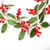 Гирлянда Рождественские украшения Реалистичные листья 69 дюймов Декоративные лианы Для дома Гостиной Входной двери Патио Сада