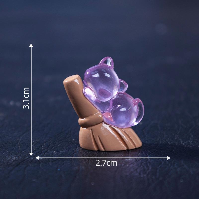 Микро-ландшафт Светящаяся Фигурка Тыквы-Призрака на Хэллоуин Декоративные Аксессуары Мини-Украшения